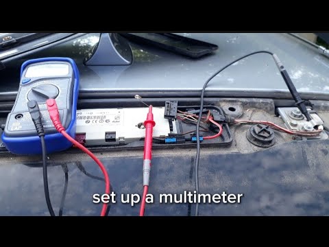 Test BMW Diversity Antenna With Multimeter.