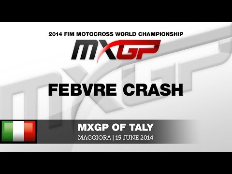 MXGP of Italy 2014 Febvre Crash - Motocross