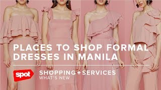 Places to Shop Formal Dresses in Manila