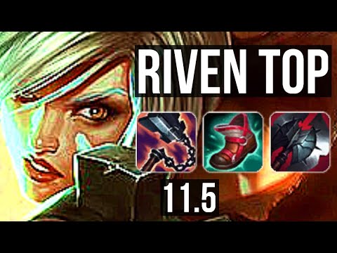 RIVEN vs ORNN (TOP) | Rank 3 Riven, 8/1/5, Godlike | KR Grandmaster | v11.5