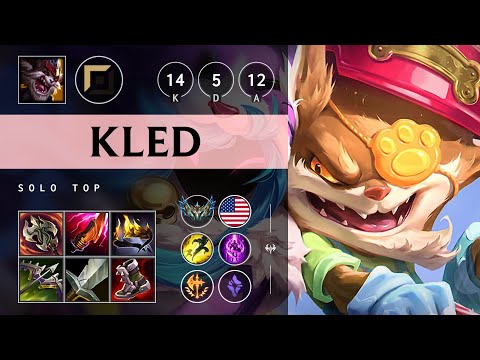Kled Top vs Gnar: Triple Kill, Godlike - NA Challenger Patch 14.16