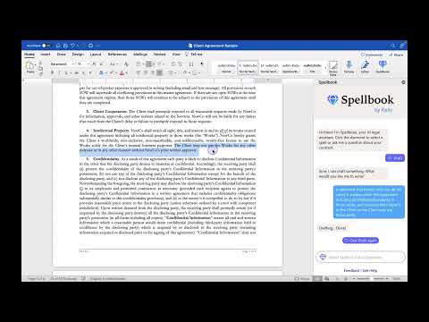 How I Use Spellbook: Drafting Contract Provisions