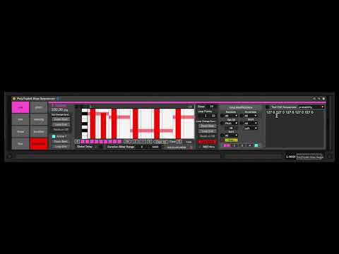 PolyTuplet Step Sequencer Max for Live Device || Editing with Text Editor