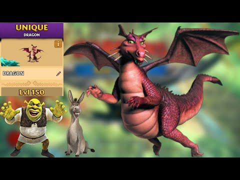 DRAGON from Shrek Max Level 150 Titan Mode - Dragons:Rise of Berk