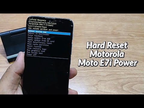 Hard Reset Motorola Moto E7i Power - Factory Reset
