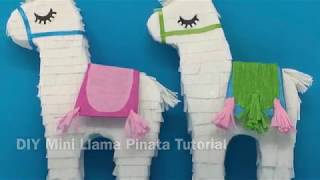 DIY Mini Llama Pinata Tutorial by paperglitterglue.com
