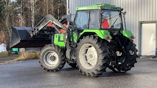 Trattore gommato Deutz-Fahr DX 3.90 etukuormaajalla ja kauhalla, vm.1987, MTK25, Virrat | Immagine 4 - Agroline