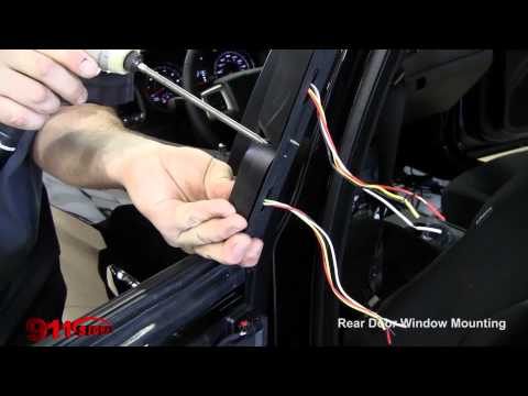 Mounting an LED Surface Mount Police Light on 911 Signal USA Dodge Charger Demo Vehicle Rear Window