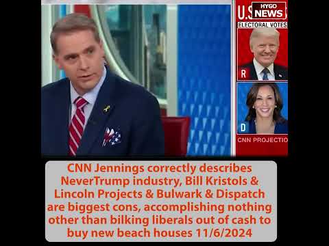 Jennings correctly describes NeverTrump=biggest cons, bilking cash to buy new beach houses