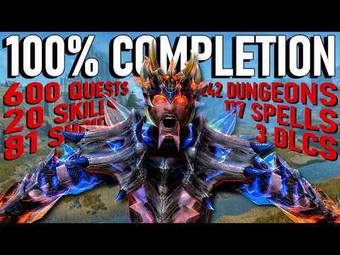 I 100%'d Skyrim in 100 hours. It was brutal.