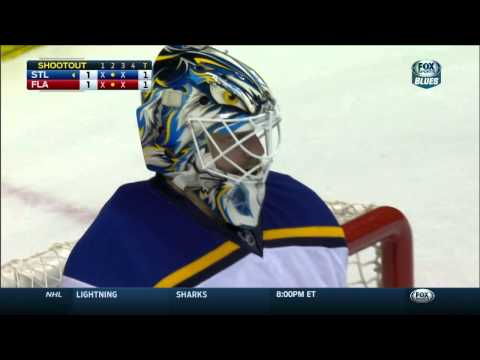 Shootout 2-1 Blues. St. Louis Blues vs Florida Panthers Feb 15 2015 NHL
