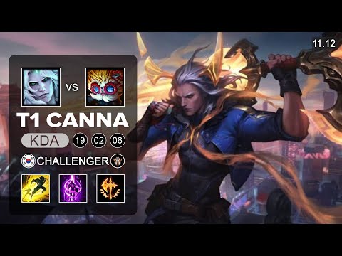 T1 Canna Viego Top vs Heimerdinger - KR Challenger Patch 11.12