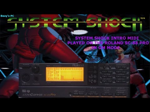 System Shock Intro on the Roland SC-88 Pro GM Mode