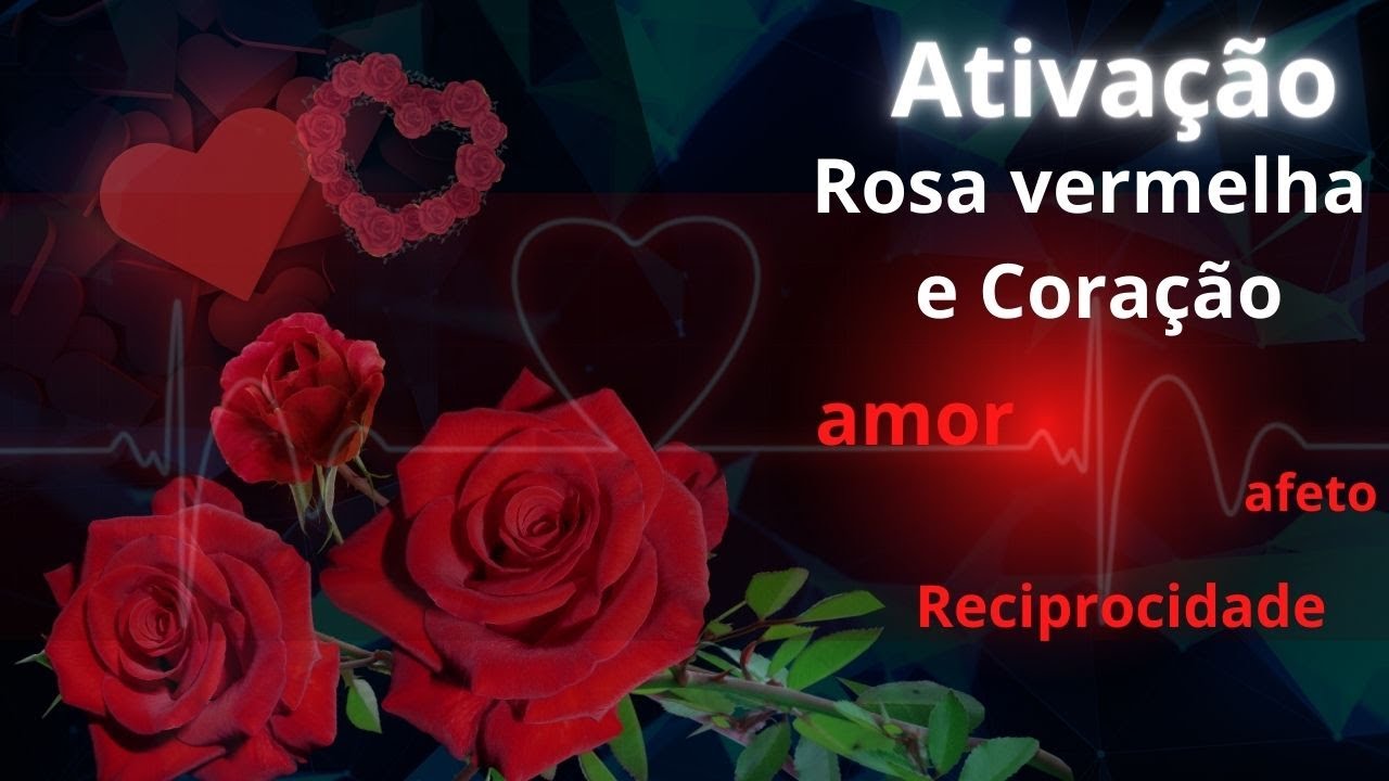 ❤🌹 ROSA VERMELHA E CORAÇÃO - ATIVAÇÃO DOS ARQUÉTIPOS - AMOR, RECIPROCIDADE, AFETO...