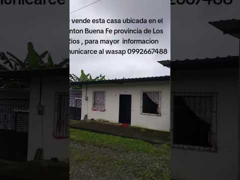Casa en venta en el canton Buena fe provincia de Los Ríos ubicada cerca de todo
