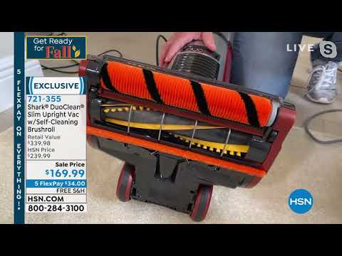 Shark DuoClean Slim Vacuum w/SelfCleaning Brushroll and ...