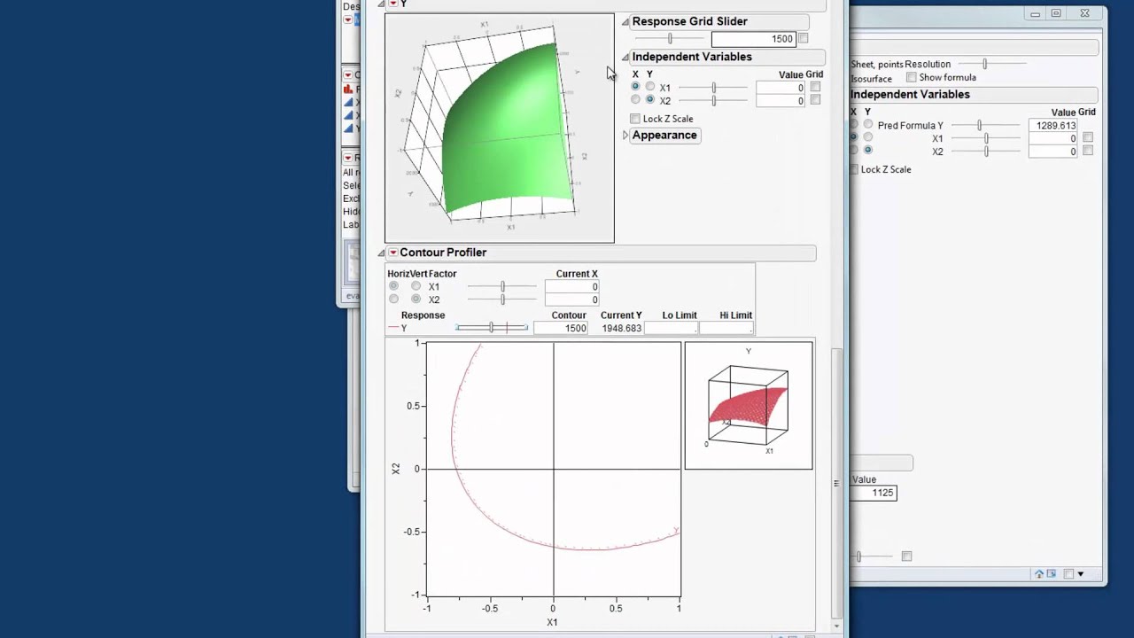 DOE using JMP® Software: Construction and Interpretation of a Response Surface