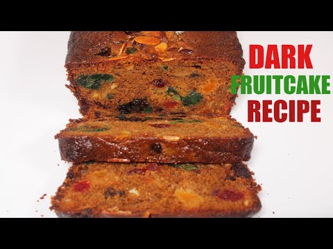 DARK Christmas Fruit Cake Recipe