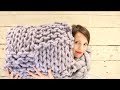 Kristy Glass Knits Hygge Lion Brand Yarn WOW Big Stix Pillow