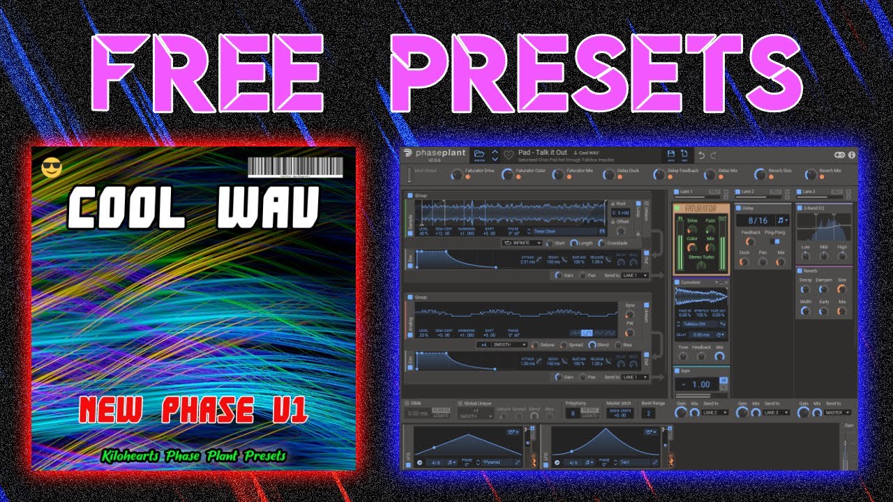 Free Presets for Kilohearts Phase Plant [Cool WAV - New Phase V1]