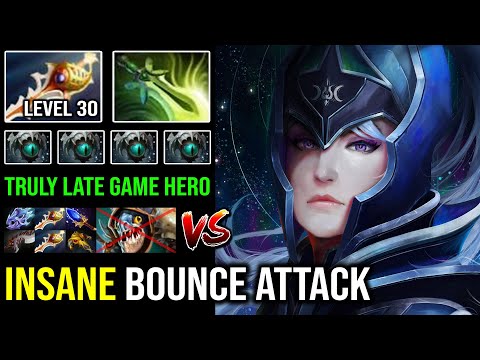 ULTRA Late Game Queen LVL 30 Rapier Luna Crazy Moon Glaives Attack Vs 2x Divine Rapier Slark DotA 2