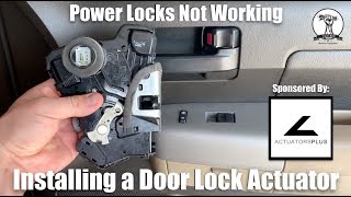 Car or Truck Door Locks Not Working - Replacing Door Lock Actuator - 07-13 Toyota Tundra
