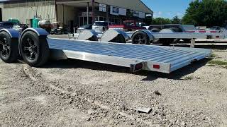 New 2026 Timpte 7x20 Hydraulic Drop Deck Aluminum Car Hauler 7K