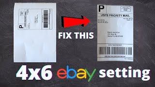 Ebay Shipping 4x6 Thermal Label Printer Settings: How to Fix Label Printing Sideways and Small