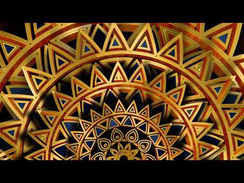 3D Mandala Background | Golden 3D Mandala Art | Free Mandala Animation | VJ Loops | Siddam Bharat