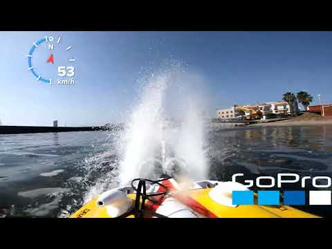 RC BOAT MINICAT ON BOARD CAM REAR GOPRO