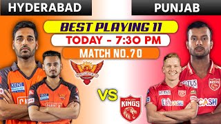 IPL 2022 Sunrisers Hyderabad vs Punjab Kings Playing 11 2022 • PBKS vs SRH Match 70 SRH Playing 11