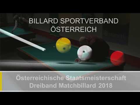 Dreiband Staatsmeisterschaft 2018 - Finale Damen - Mitterböck gegen Englbrecht