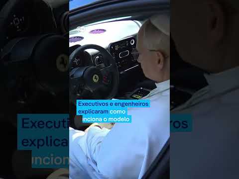 Papa testa primeira Ferrari totalmente elétrica - #shorts