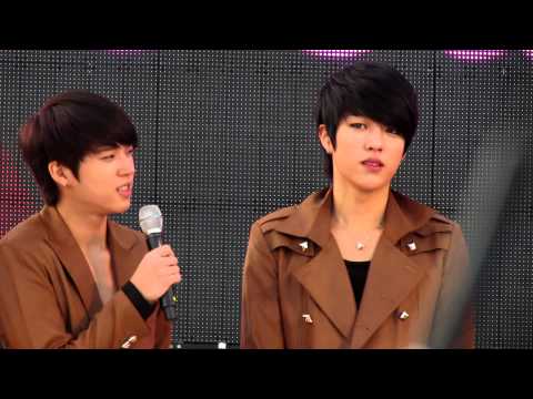121124 [HD fancam] Infinite Walk with the Stars Ment (Hoya, Woohyun & Sungyeol)