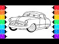 Coloring Doc Hudson Cars 3 Coloring Page