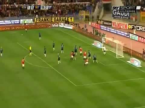 Roma - Inter 2 - 1 Highlights Sky HD ampia sintesi 27/03/2010
