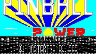 Pinball Power - Unemulated ZX Spectrum Gameplay & Review