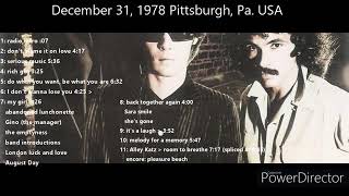 Daryl Hall &amp; John Oates Live  1978   Melody For A Memory