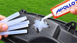 Repair Broken Plastic to Look BRAND NEW! Amazing Plastic Welding Technique That Nobody Thought