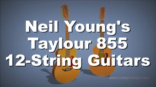 Video thumbnail for Neil Young's two Taylor 855 12-string guitars by Rusted Moon