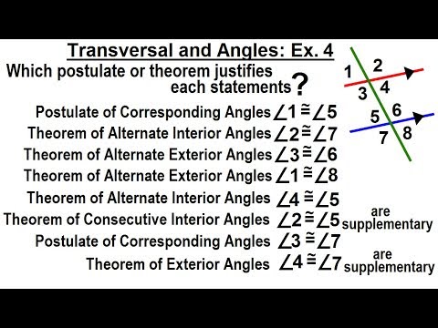 Geometry Ch 4 Lines and Angles 1 of 54 Parallel Lines and Planes