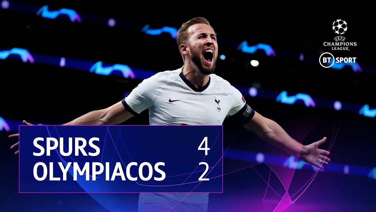 Tottenham Hotspur vs Olympiacos (4-2) | UEFA Champions League Highlights - YouTube