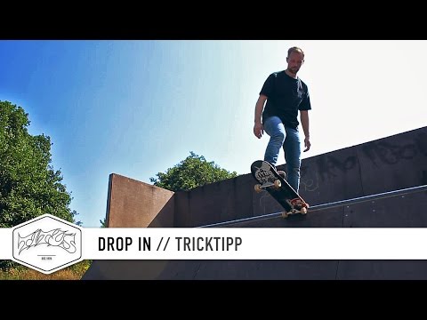 How to Drop In (Transition) - einfach und schnell Skateboard Tricks lernen (deutsch/german)