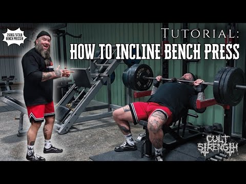 barbell incline bench press - medium grip