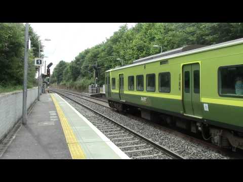 Harmonstown HD-Irish Rail Dart 8520 class no.8520 with advertisements arrives for Howth