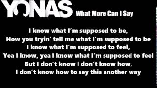 Yonas - What More Can I Say Lyrics