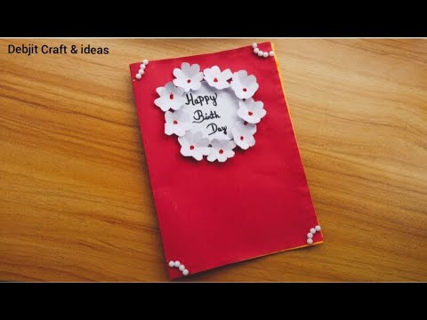 How to make easy & Beautiful Birthday Card Making |Handmade Birthday Card |DIY Birthday Card Making