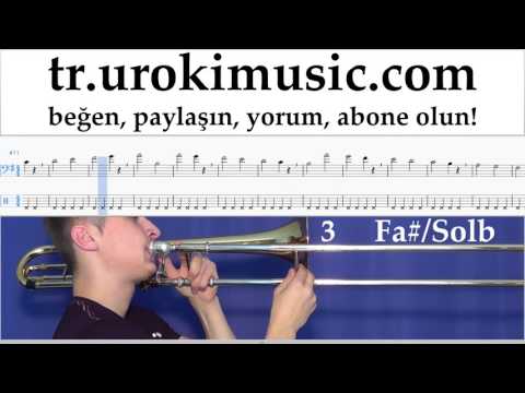 Trombon dersleri J. Balvin, Willy William - Mi Gente Notalar Eğitim Bölüm#1 um-i723