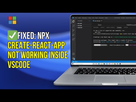 How to Fix npx Create-react-app Not Working in Visual Studio Code - Create React App Error VSCode