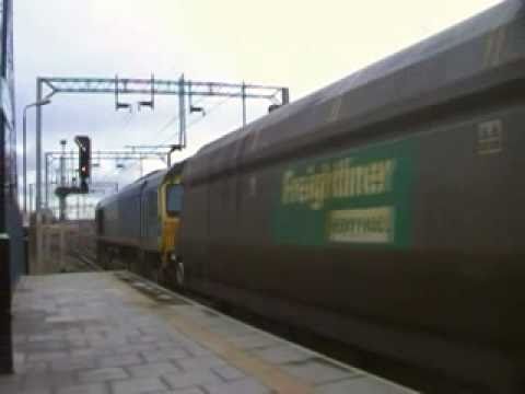 66623 Bill Bolsover in Freightliner Bardon Aggregates livery at Bescot with the Heavy Haul